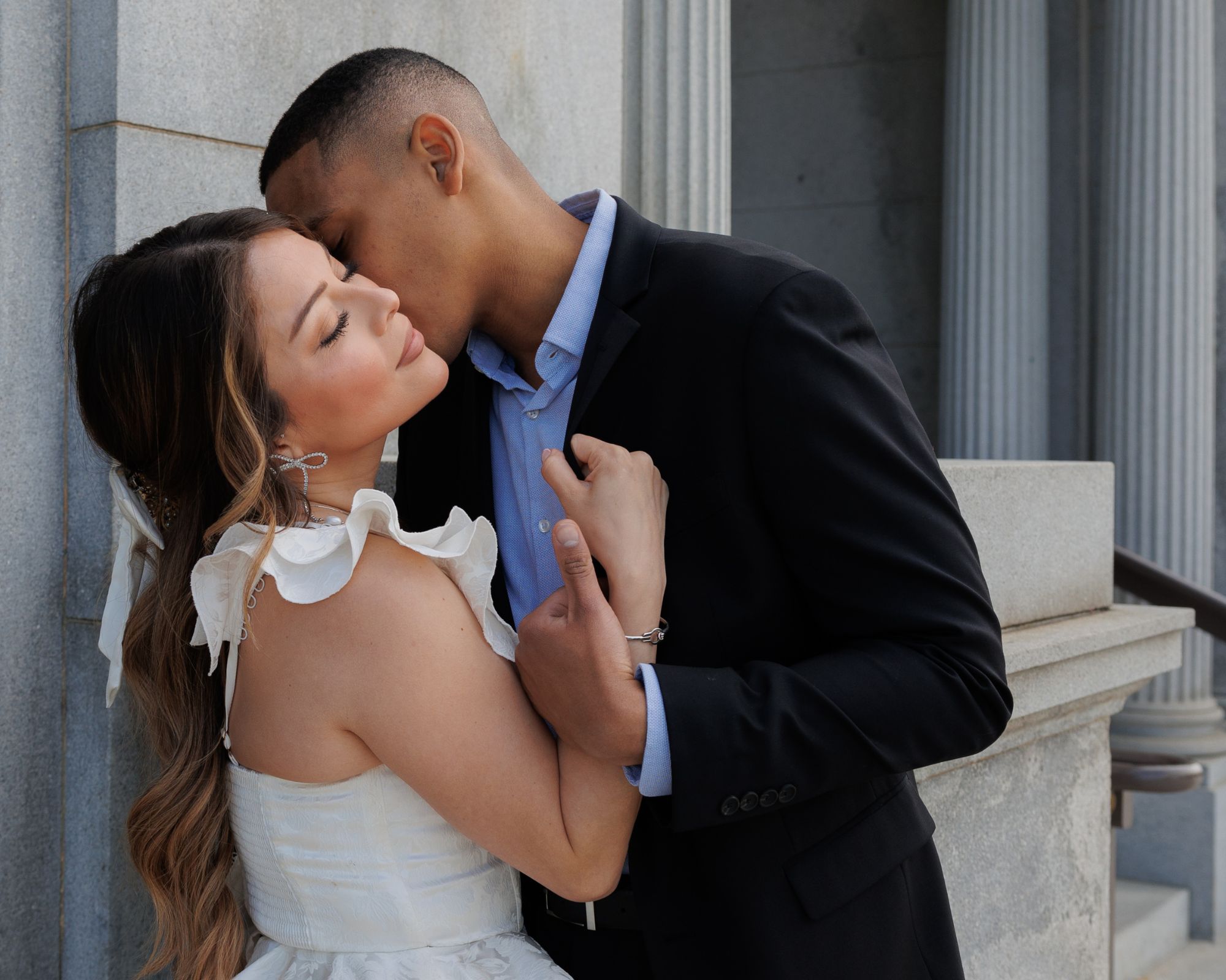 Stunning engagement portrait of a lovely couple.