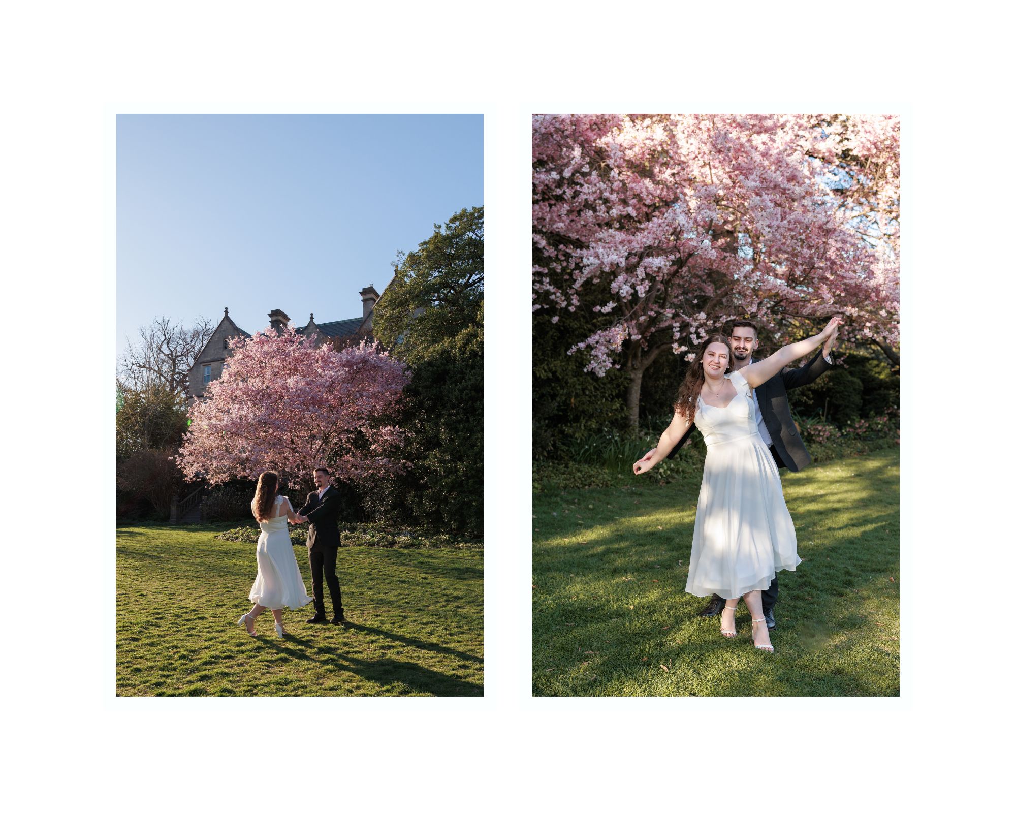 Engagement session at Bishops Garden at Washington National Cathedral.