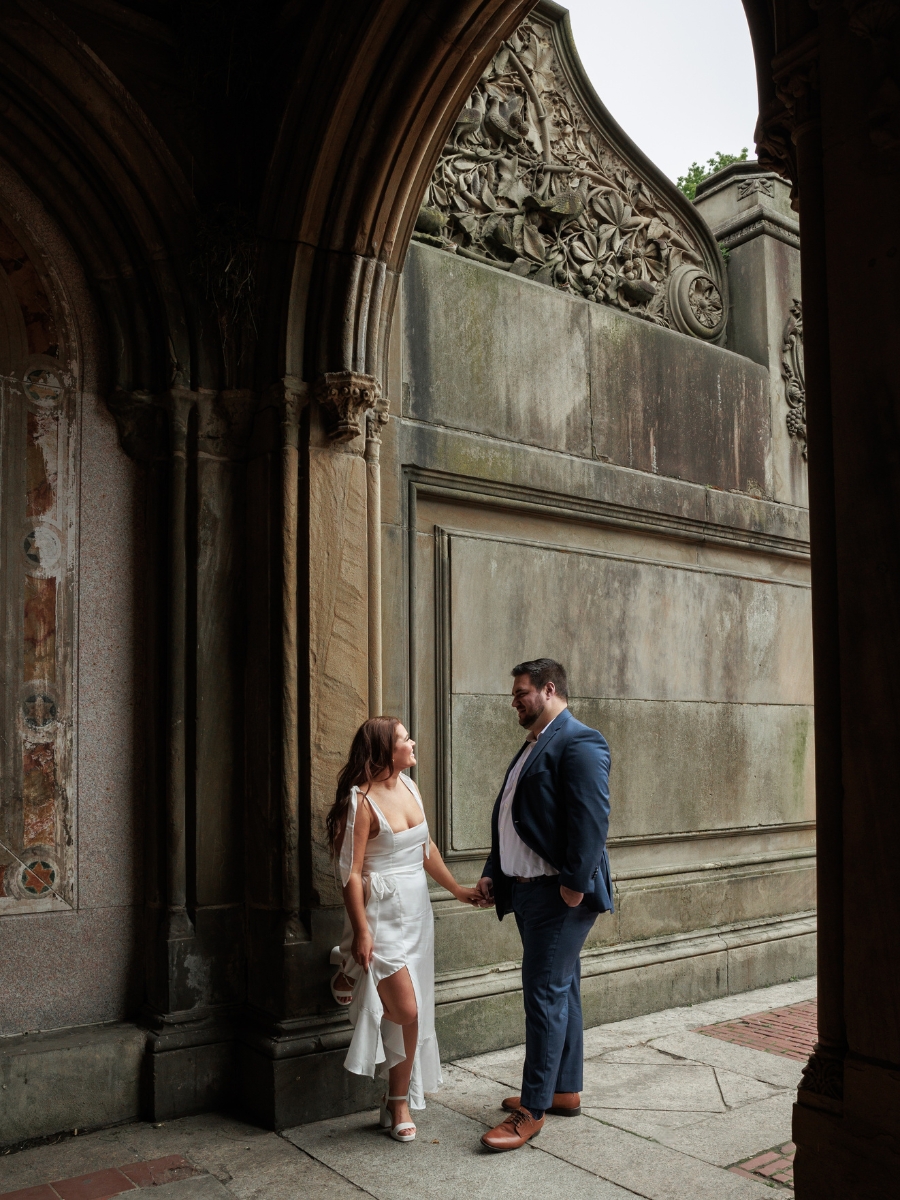 Bethesda Fountain engagement session