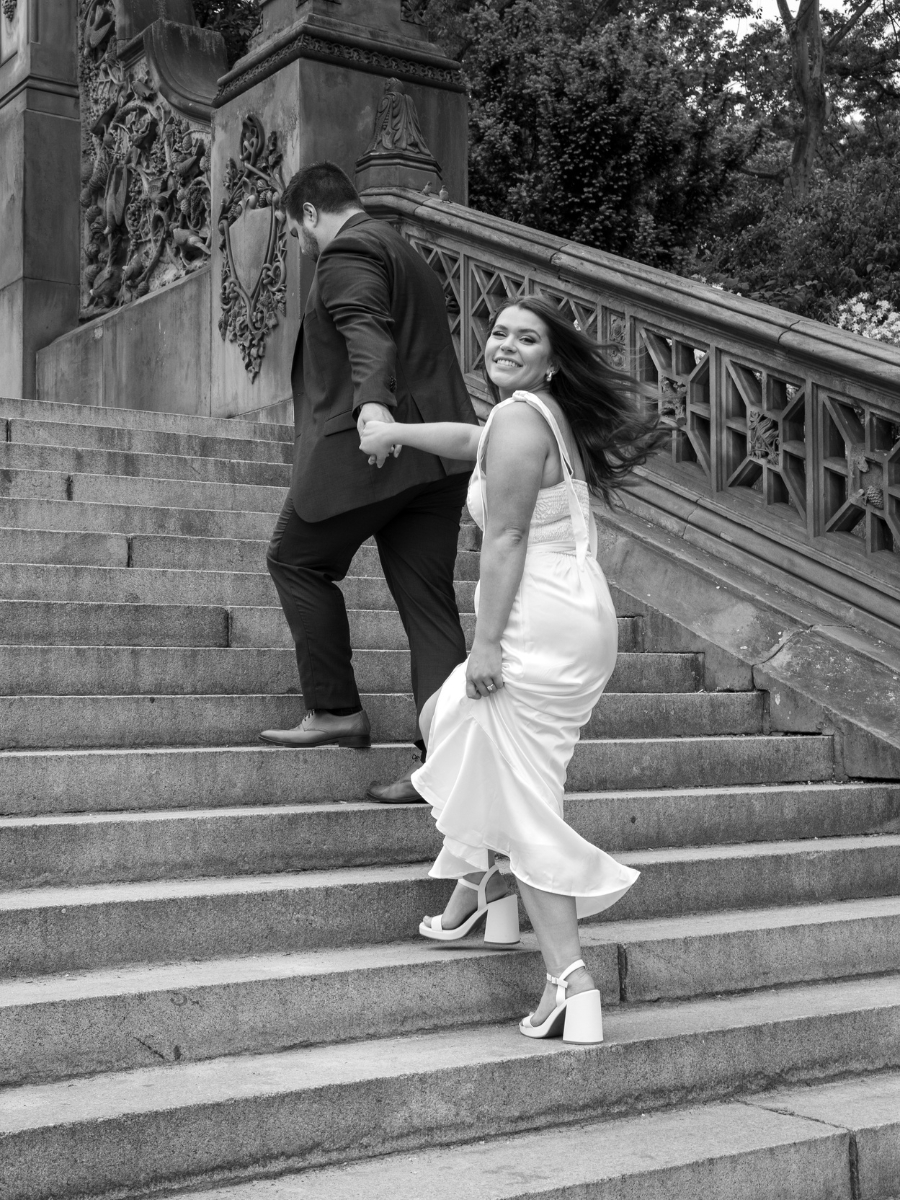 Bethesda Fountain engagement session