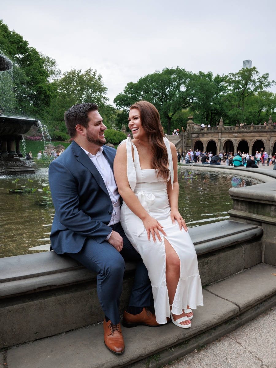 Bethesda Fountain engagement session