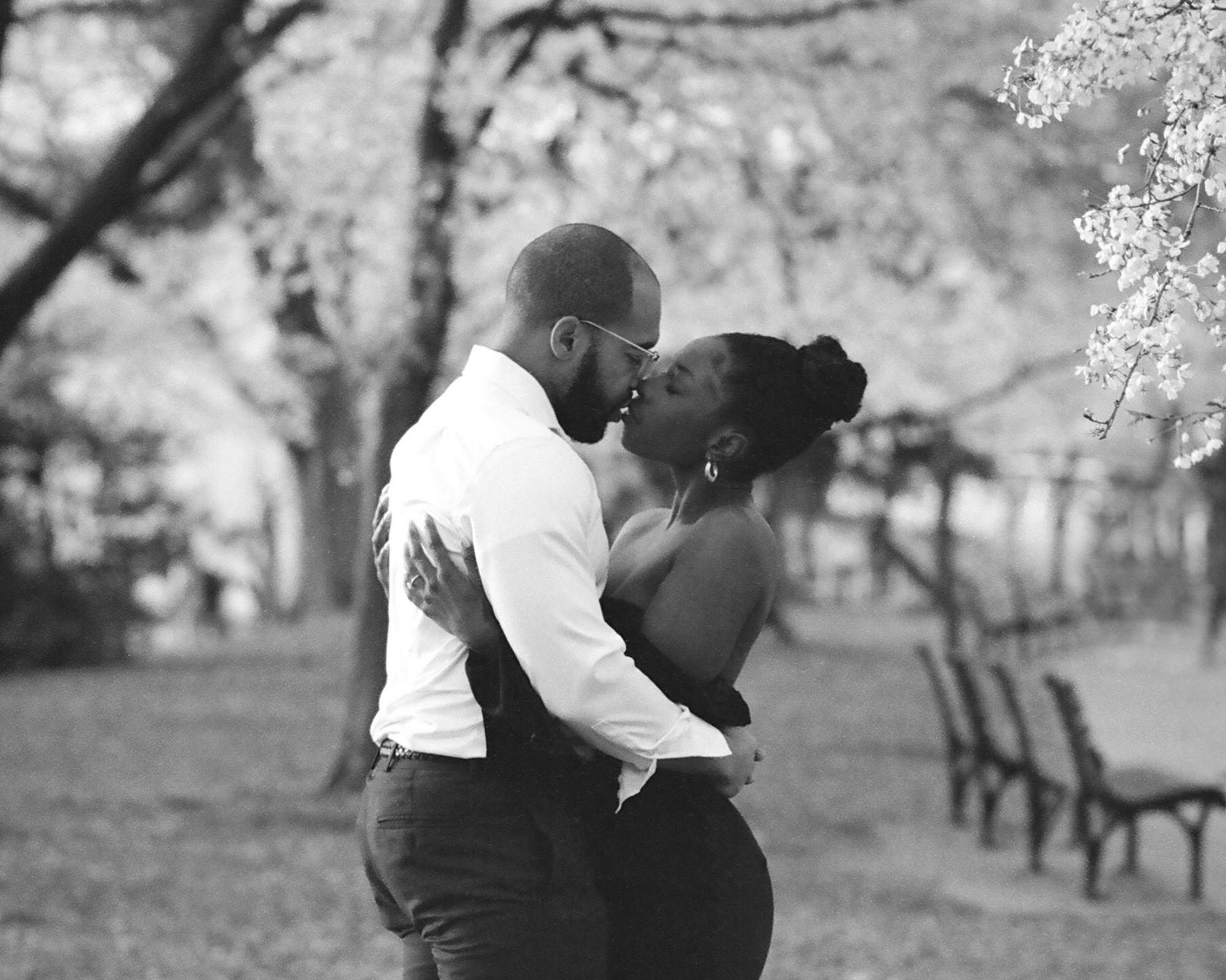 Cherry Blossom Engagement Photos Washington, DC