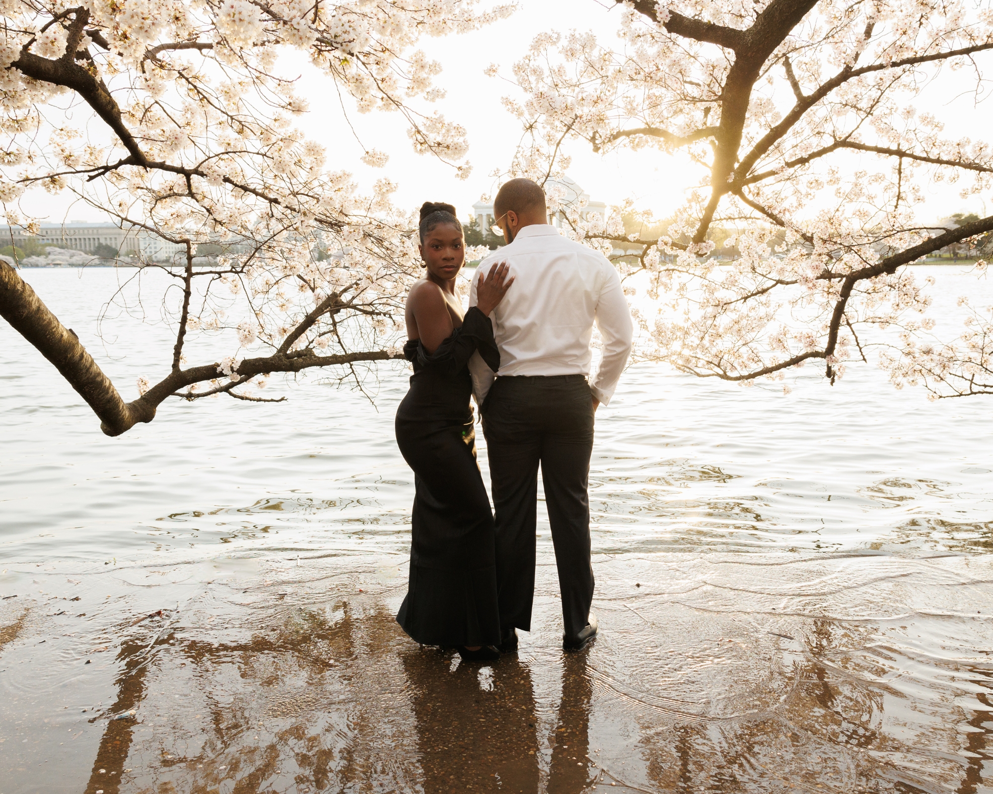 Cherry Blossom Engagement Photos Washington, DC