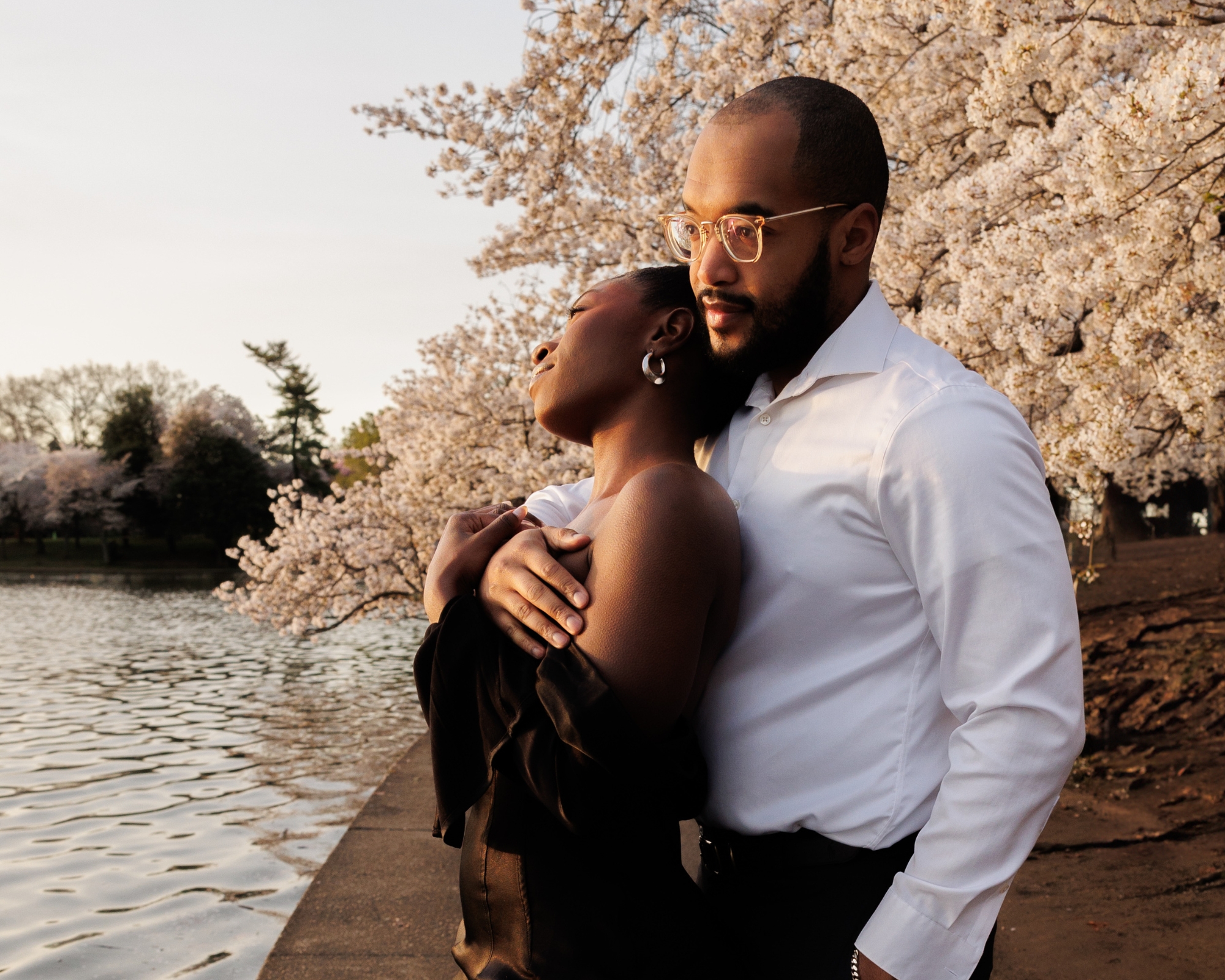 Cherry Blossom Engagement Photos Washington, DC