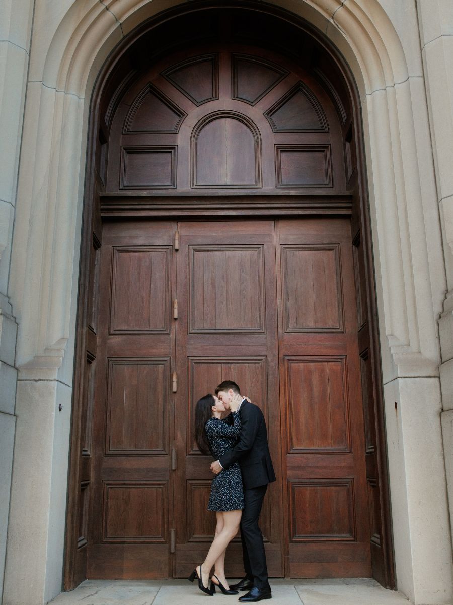 Baltimore Engagement Photographer at Peabody Library