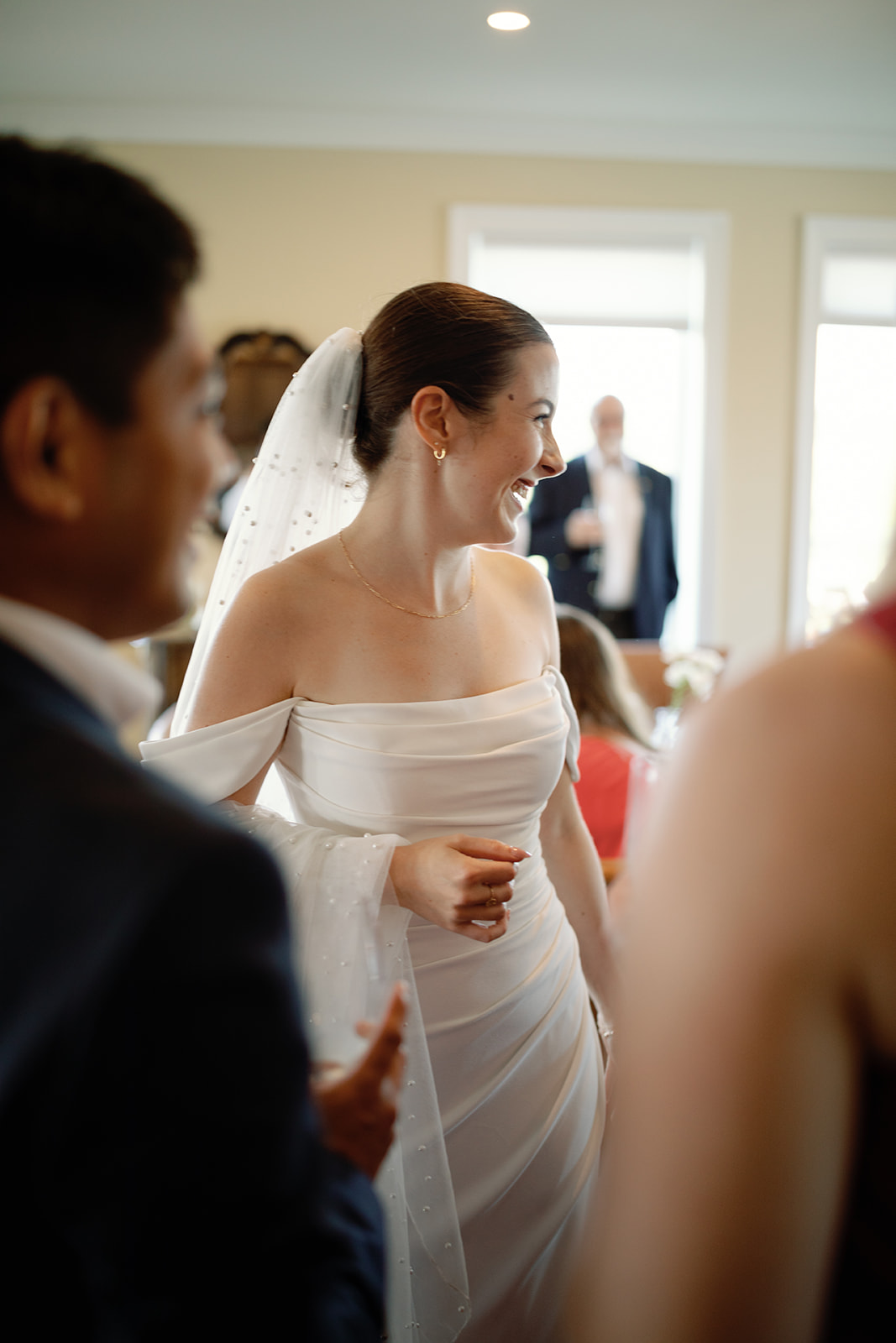 Micro-wedding reception details at Stone Tower Winery.