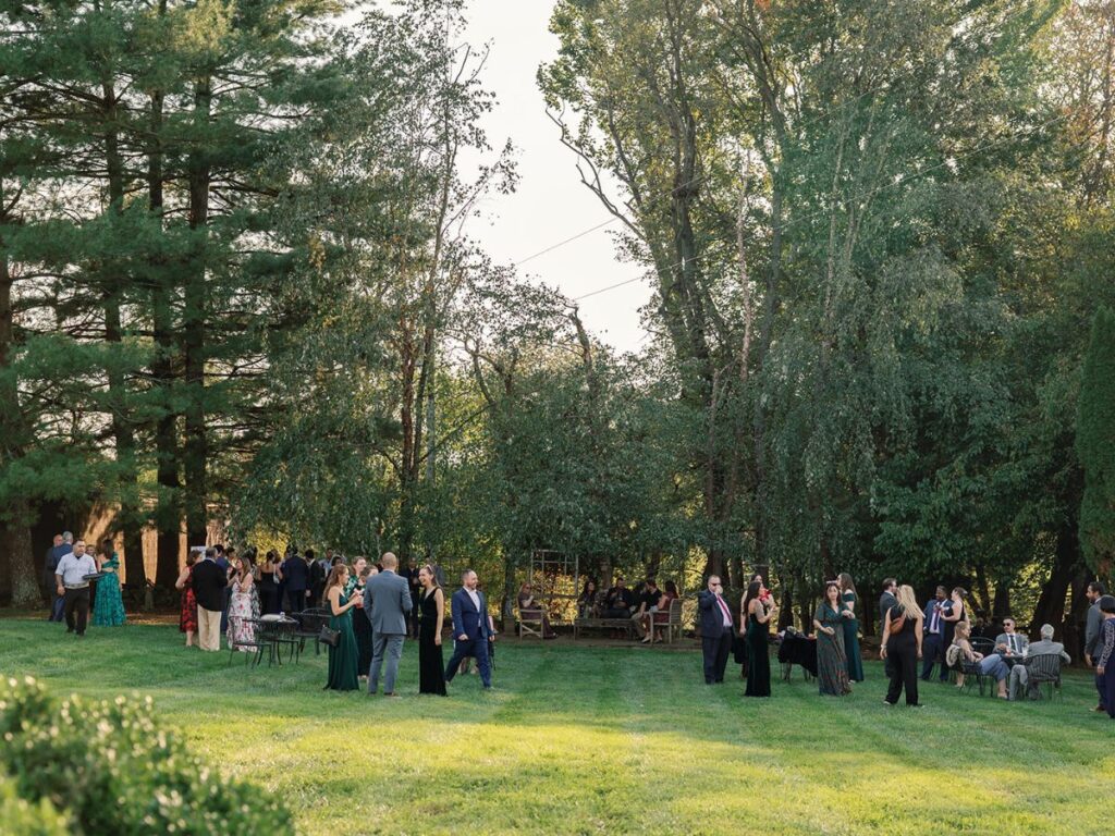 Cocktail hour at Silverbrook Farms