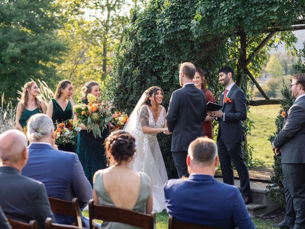 Silverbrook Farm wedding ceremony