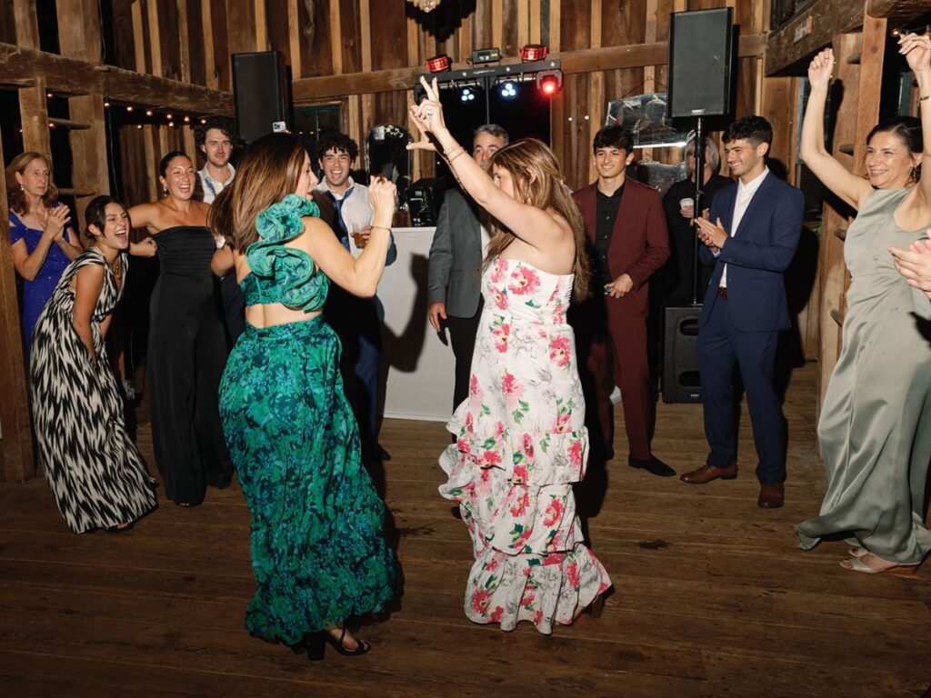 Dancing at a wedding 