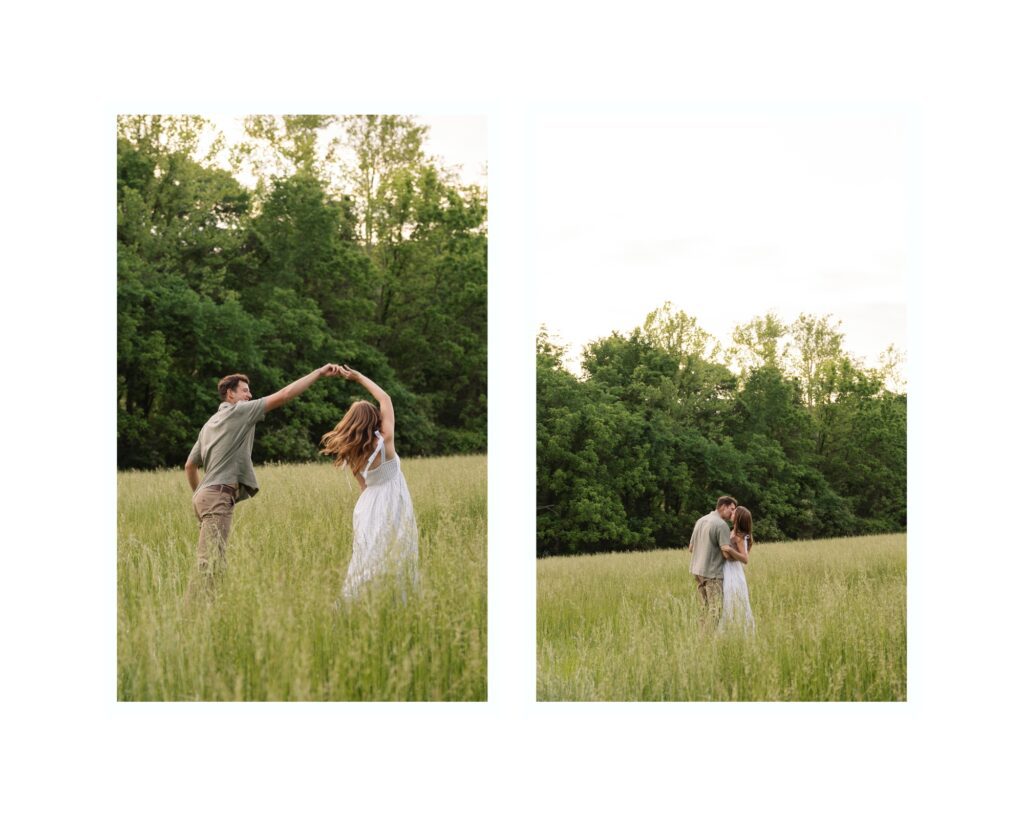 Romantic engagement session