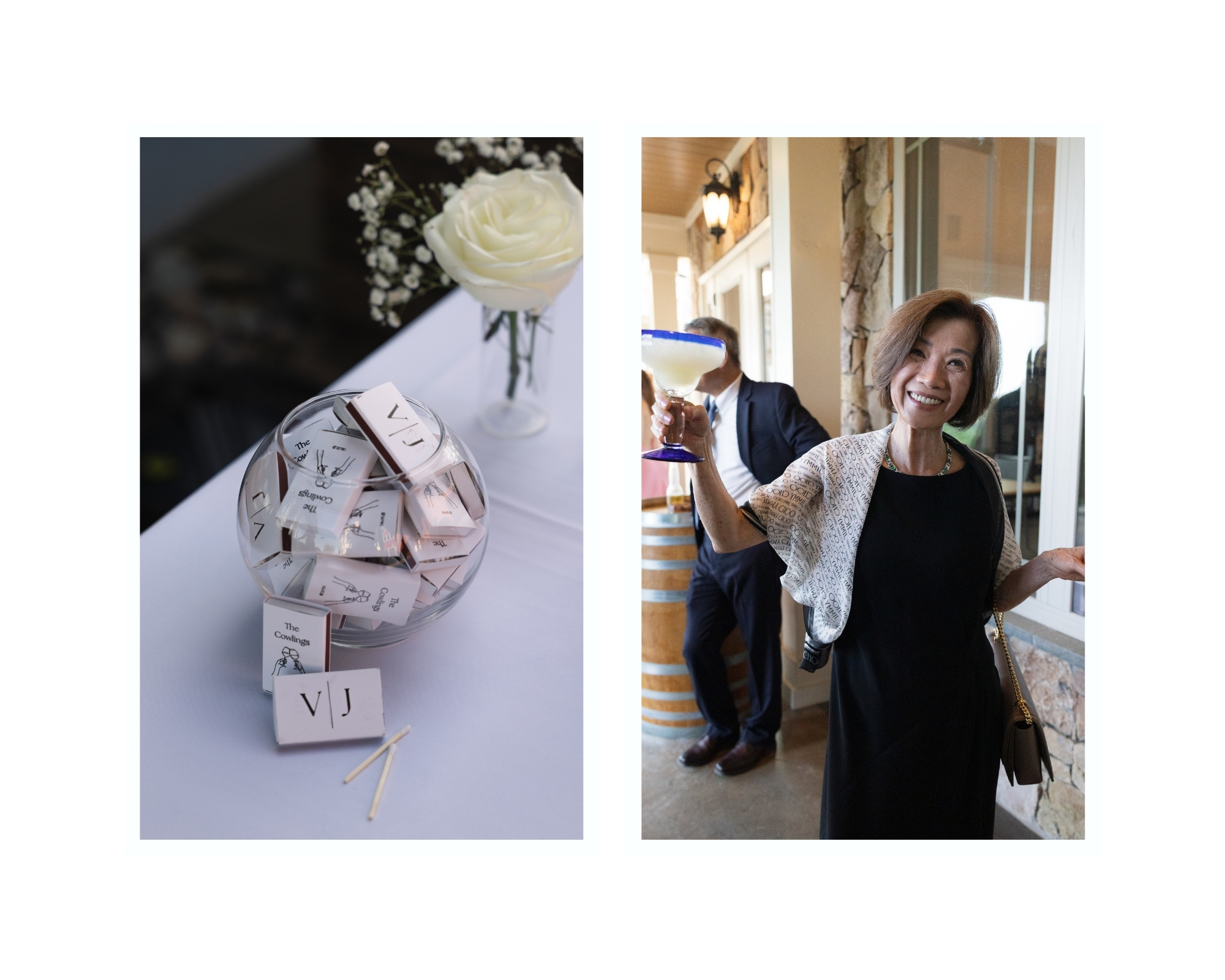 Decor details and candid moments with guests