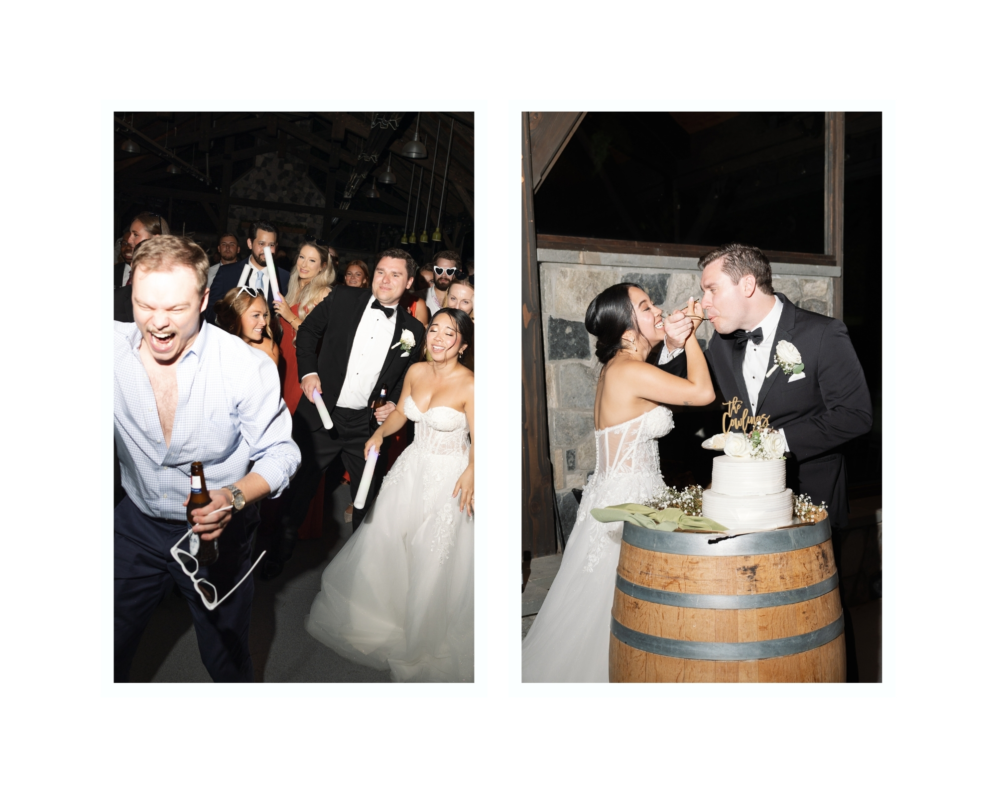 The party continued with cake cutting