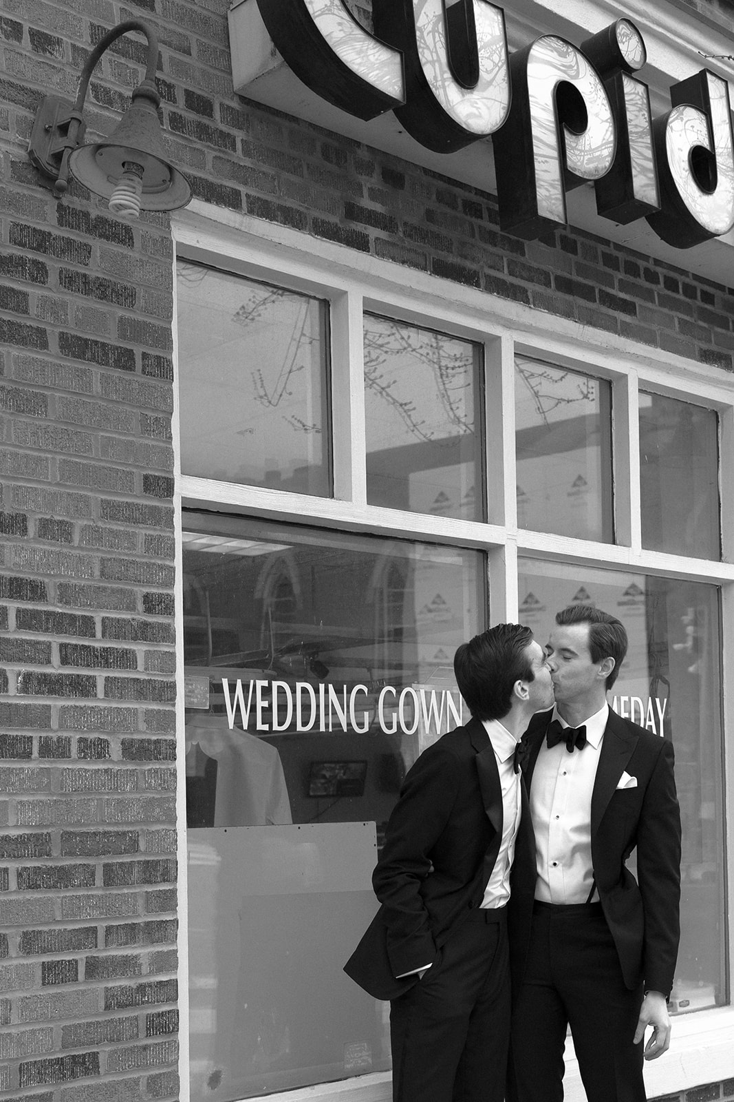 Groom Portraits as they walk to their LGBTQ wedding at the historic Meridian House in Washington DC