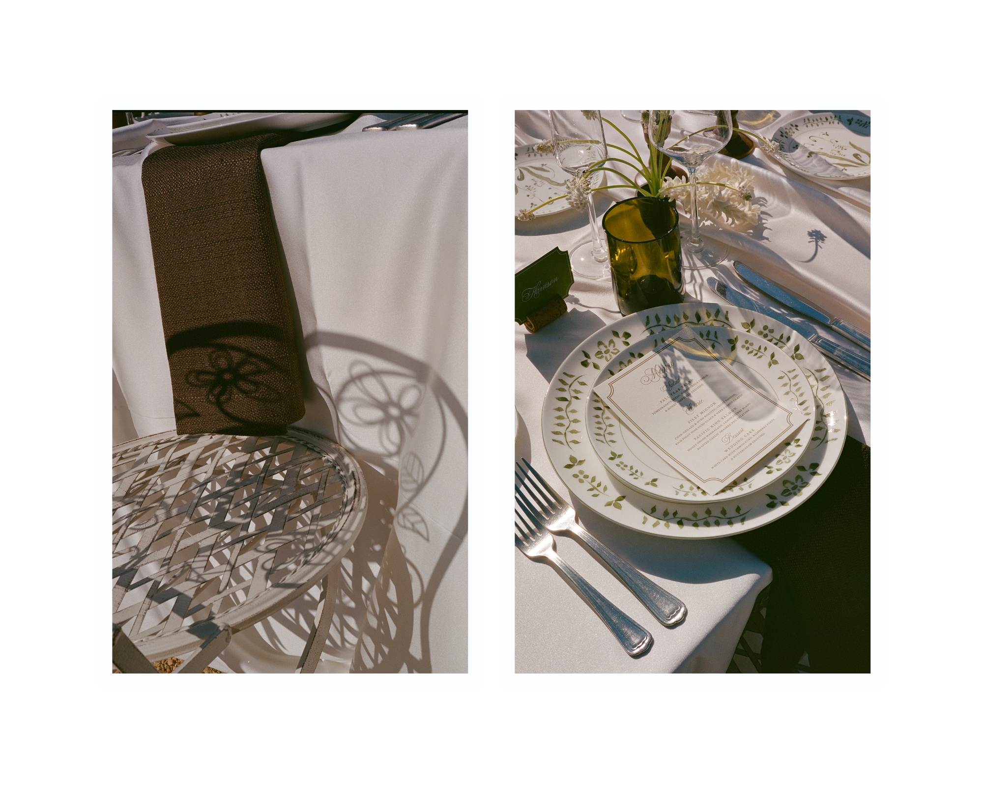 reception table details