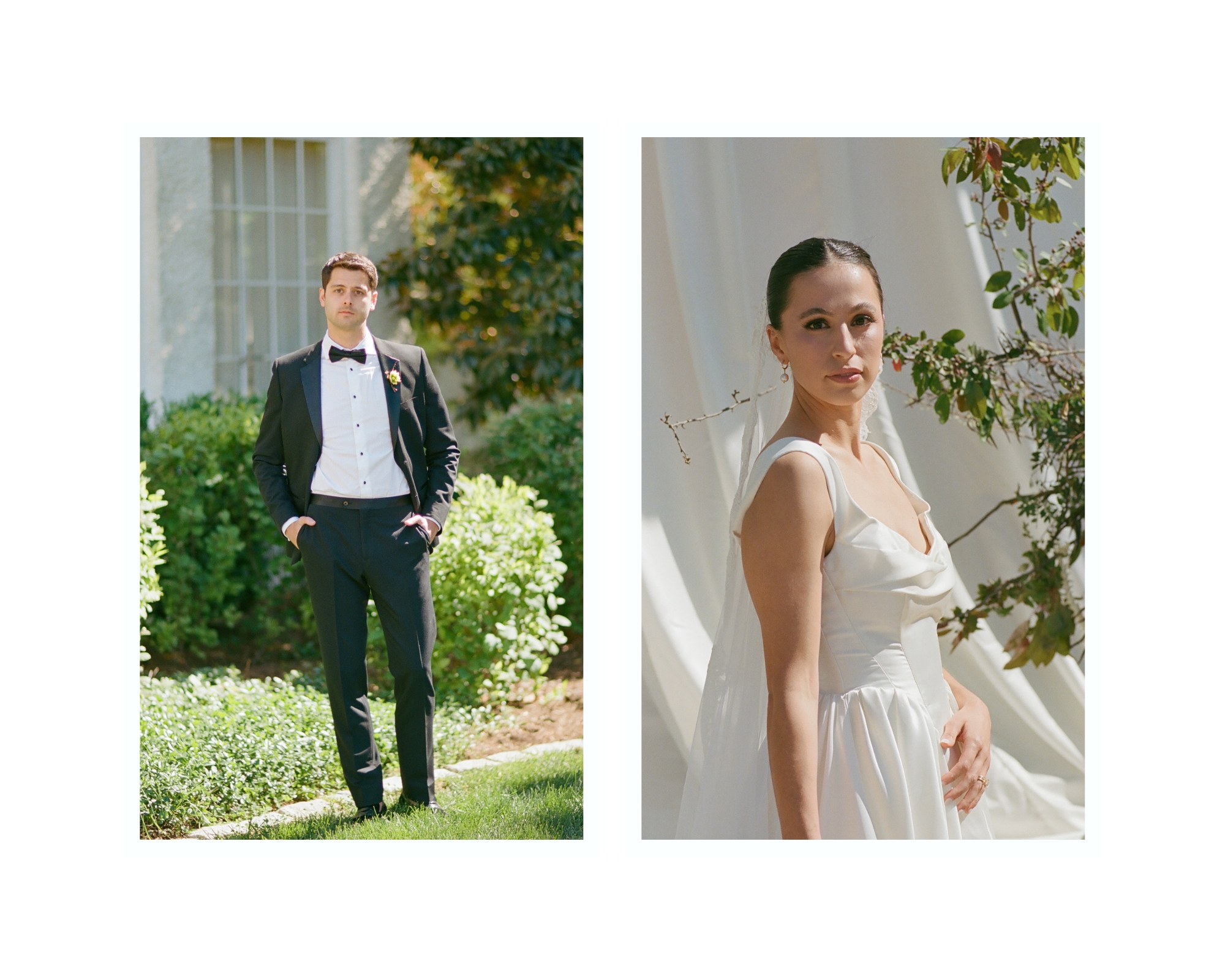 bride and groom portraits