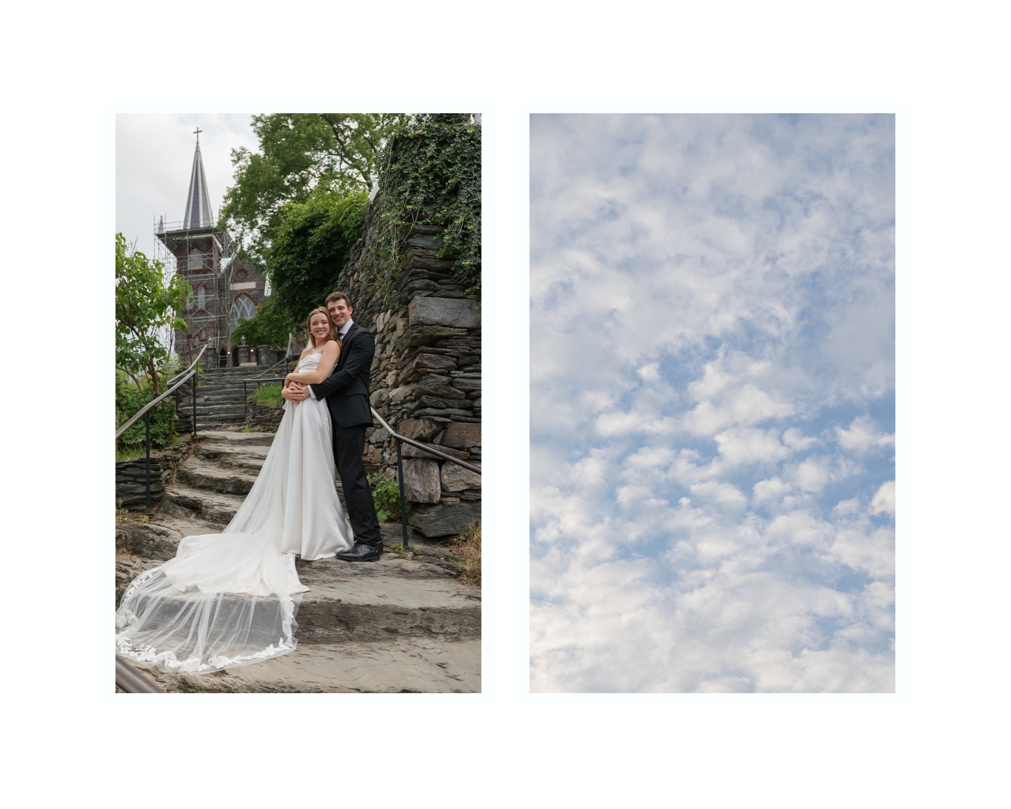 blue skies in harpers ferry
